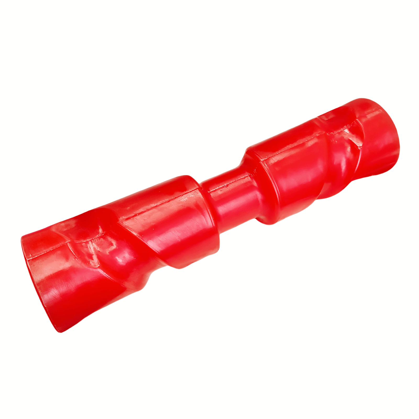 photo of jlm marine 12-inch self-centering keel roller, red plastic, red, hexagonal opening