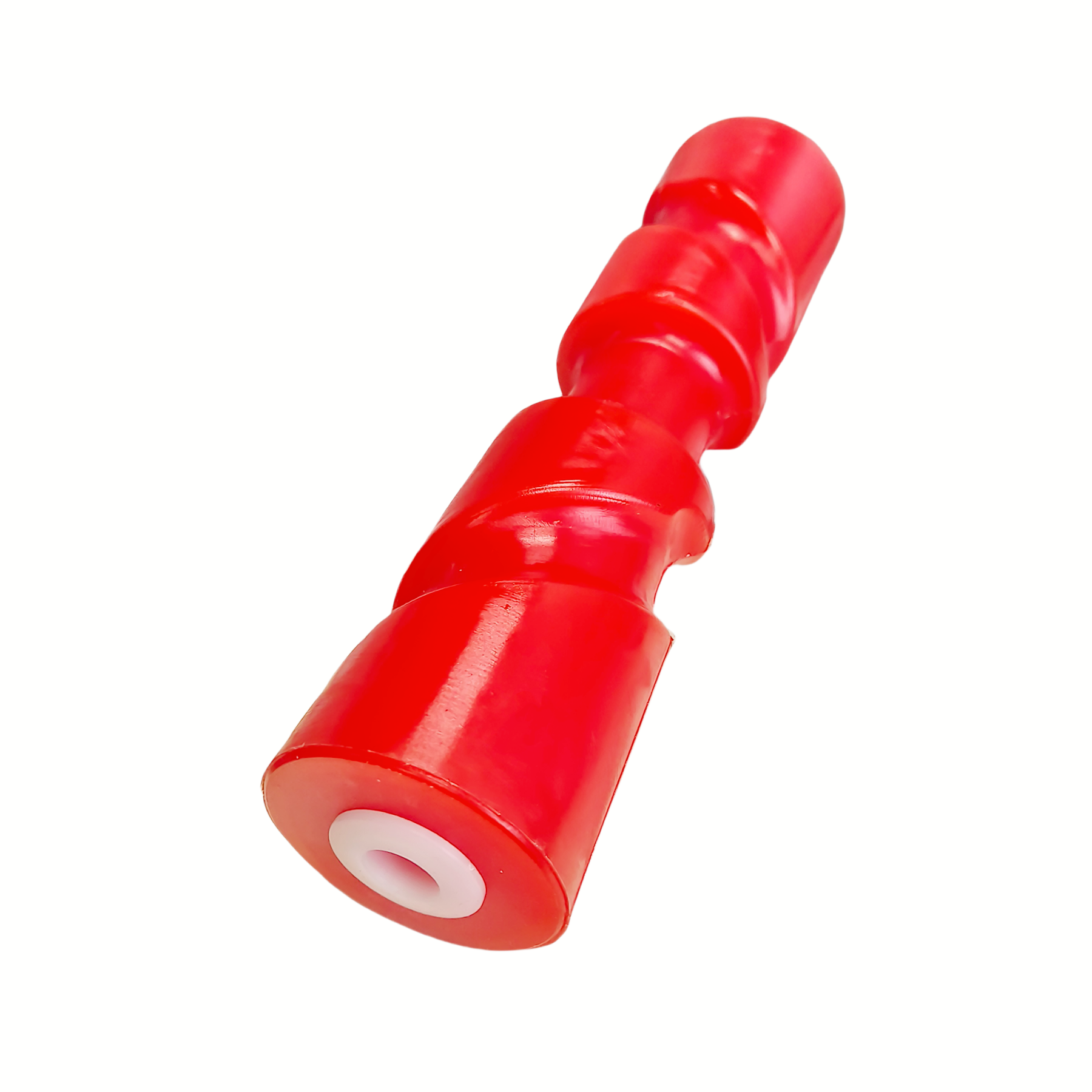 12 Inch Self Centering Keel Roller Red by 5/8 Inch Shaft