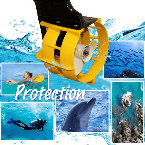 13 Inches Propeller Safety Guard – Fits 40 - 65 HP Outboard Motors (Blue) - JLM Marine Boat Parts Limited