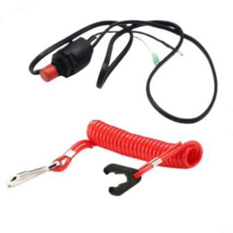 Kill Stop Switch & Safety Lanyard – Fits Yamaha 2-Stroke 6-40 HP (Replaces 6E9-82575-02-00)