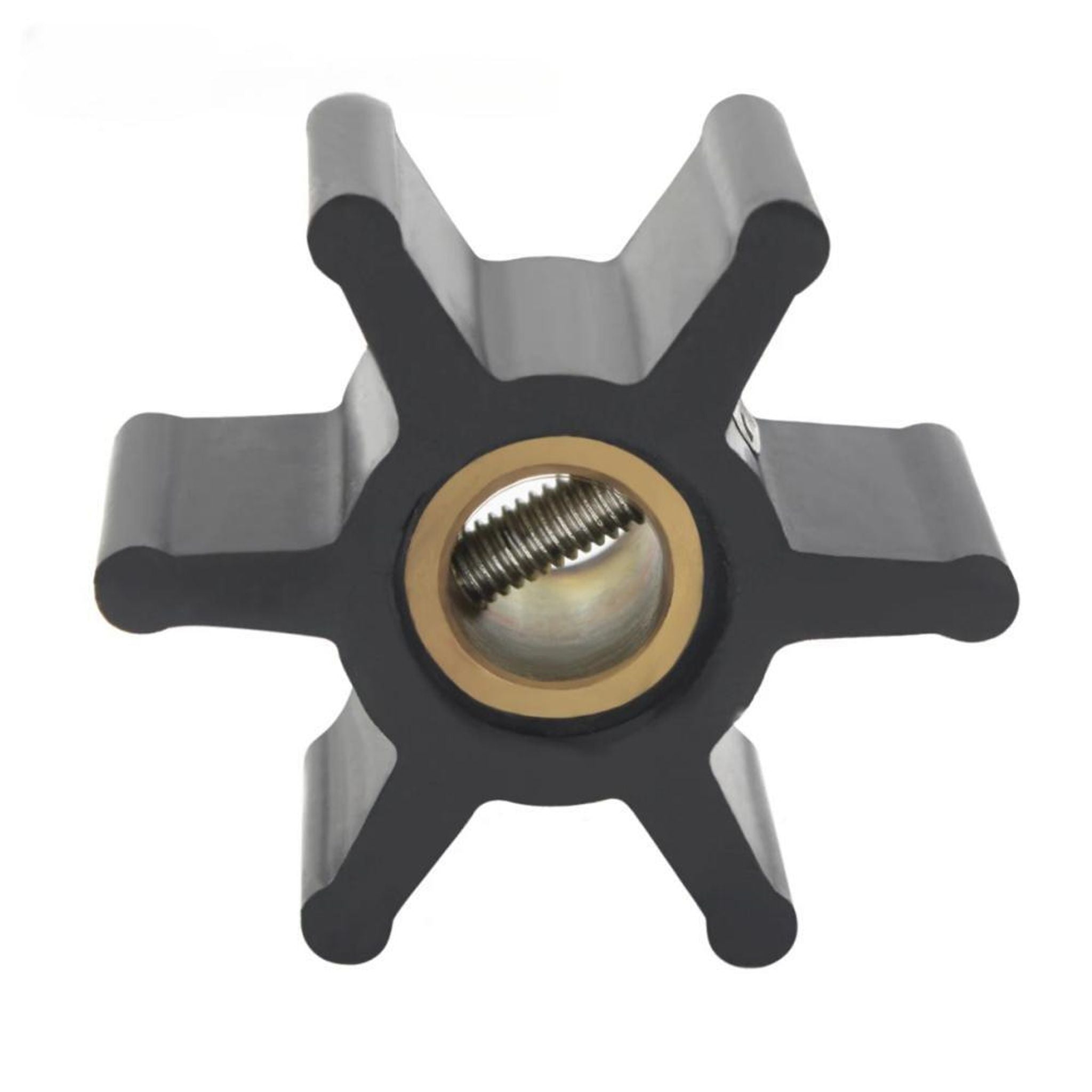 Flexible Rubber Water Pump Impeller 4528-0001 – 6 Blade Neoprene Pin Drive – Fits Yanmar 2GM 3GM, Volvo MD2020