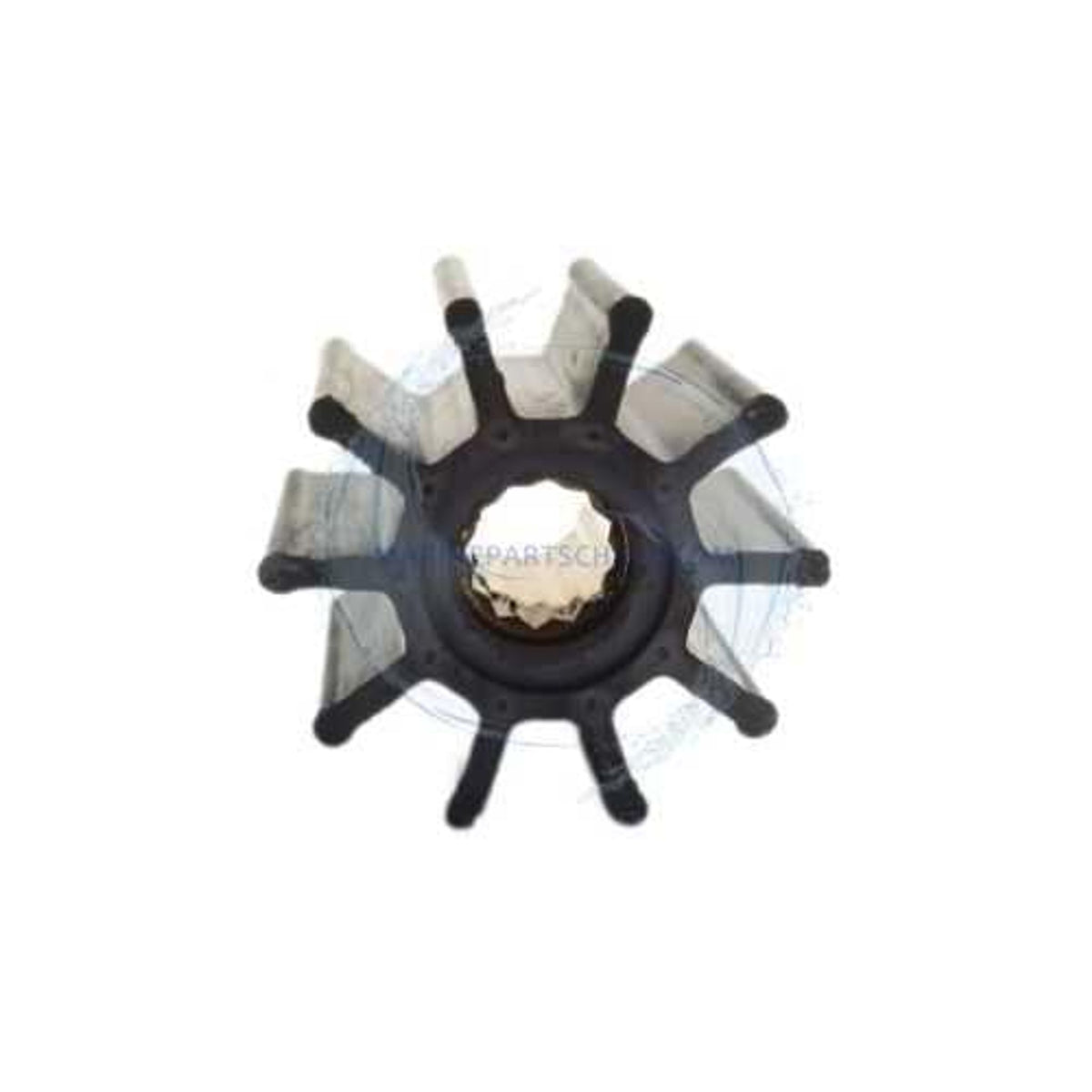Flexible Rubber Water Pump Impeller 22120-0001 – 10 Blade Neoprene 57 mm Spline – Fits Jabsco 18777-0001