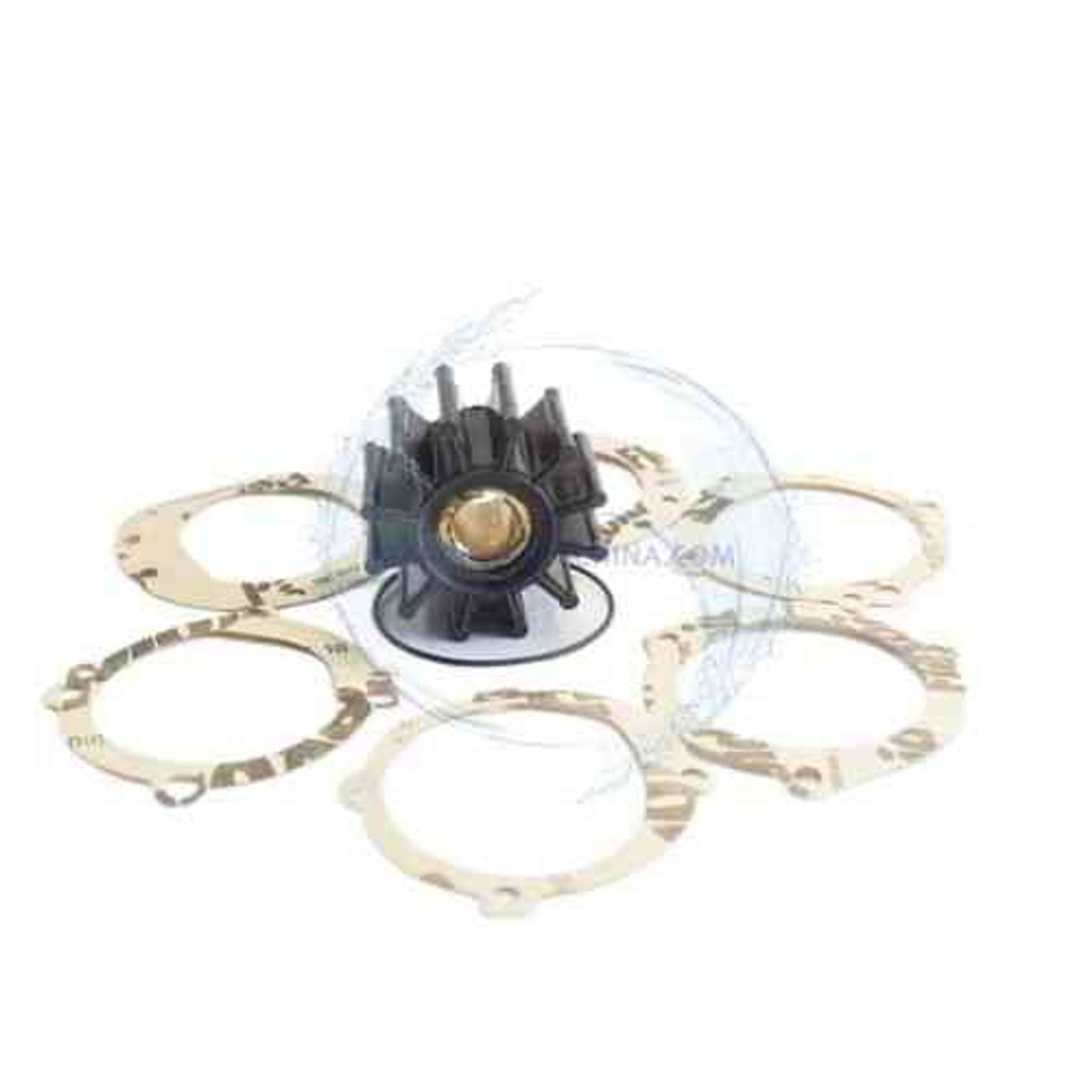 Flexible Rubber Water Pump Impeller 18948-0001 – 12 Blade Neoprene 65 mm Key Drive – Fits Johnson 09-702B-1