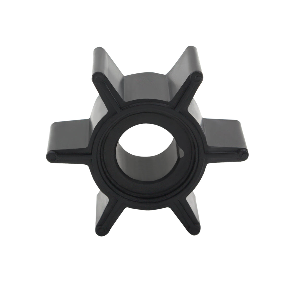 Water Pump Impeller for Mercury/Tohatsu/Evinrude Impeller 3 to 5 HP 2-stroke + 2,5/4/5/6 HP 4-stroke 1 cyl 47-161543 JLM Marine