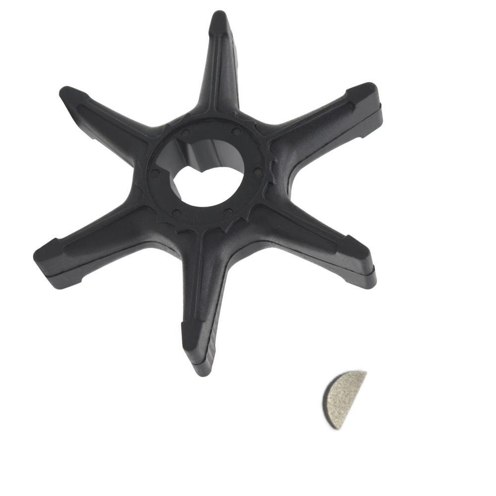 Water Pump Impeller with Key for Yamaha 20HP/25HP 2-Stroke Outboard Engines (20A/20B/25A Series)6G0-44352 JLM Marine