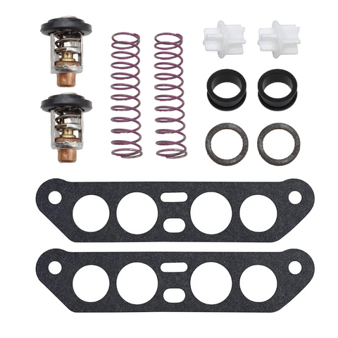 Thermostat Kit for Johnson Evinrude V4 Crossflow Outboard Engines 65 80 Jet 85-140 HP   18-3673