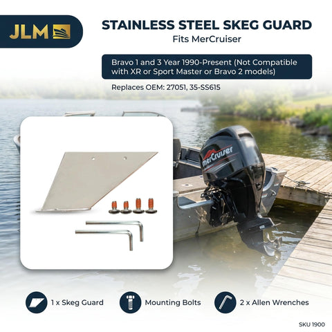 Skeg Guard for MerCruiser Bravo I & III 1990+ (Replaces 27051)