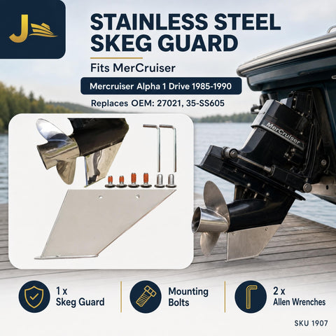 Skeg Guard for MerCruiser Alpha I 1985-1990 (Replaces 27021)