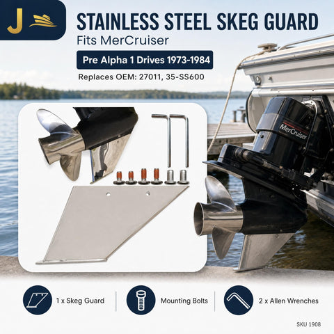 Skeg Guard for MerCruiser Pre-Alpha MC-1/R 1973-1984 (Replaces 27011)