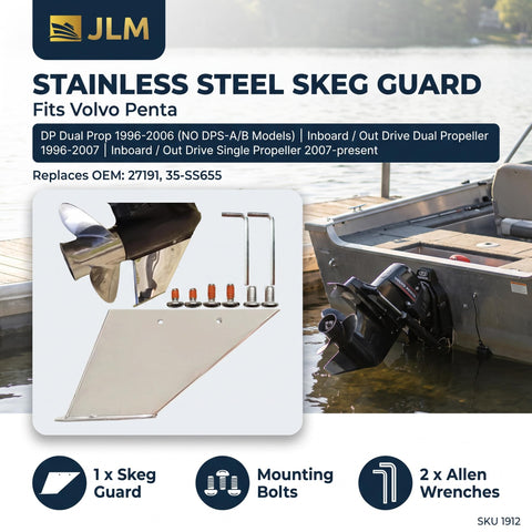 Skeg Guard for Volvo Penta DP Dual & SX Single Prop (Replaces 27191)