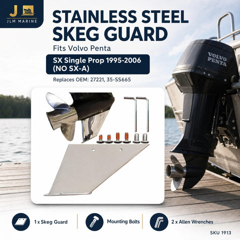 Skeg Guard for Volvo Penta SX Single Prop 1995-2006 (Replaces 27221)