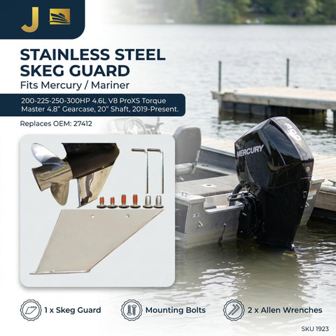 Skeg Guard for Mercury ProXS V8 4.8in Gearcase 2019+ (Replaces 27412)