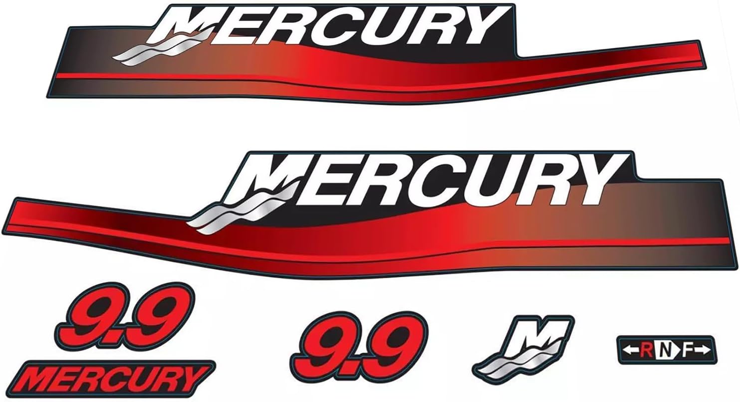 1999-2004 Mercury 9.9 hp Four Stroke decal set 826335A00