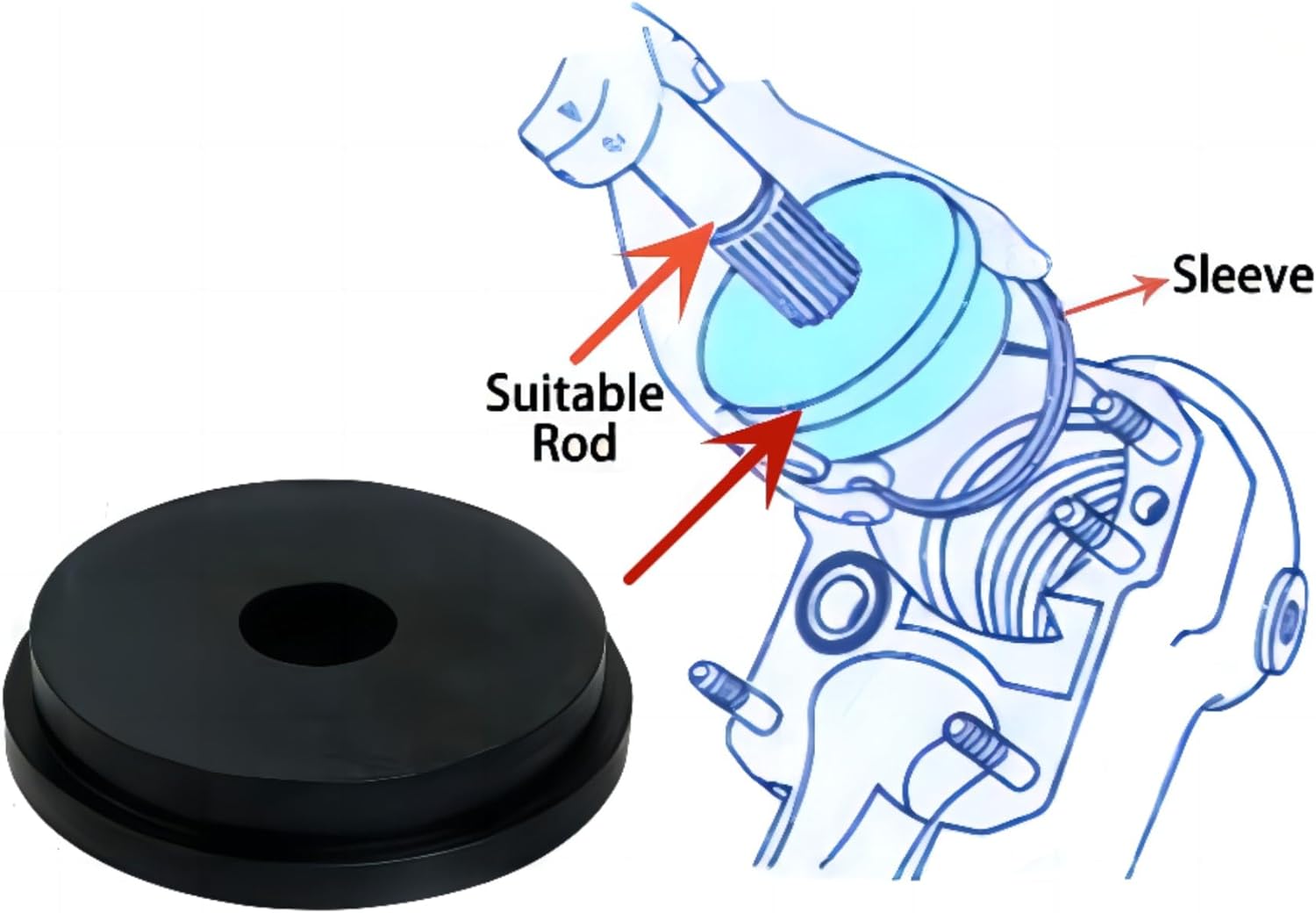 Bellow Retainer Ring installer for Mercury MerCruiser Engines       91-818162