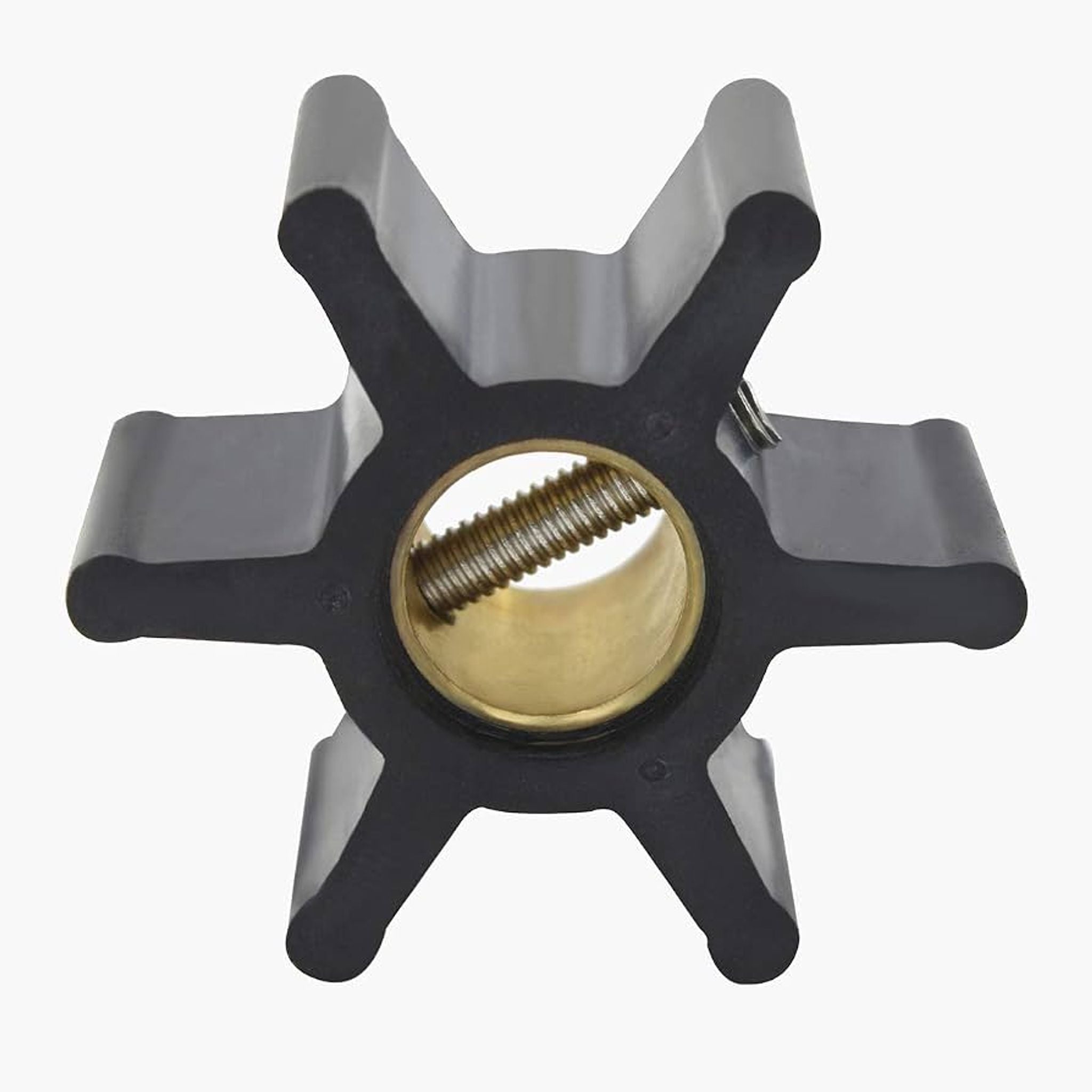 Flexible Rubber Water Pump Impeller 22405-0001 – 6 Blade Neoprene 12 mm Pin Drive – Fits Johnson 09-808B, Onan