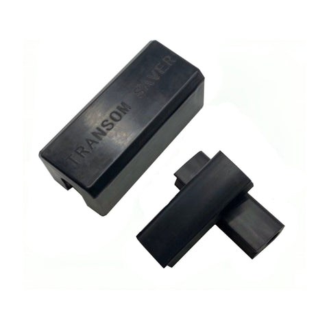 Single Ram Transom Saver Kit – Black Rectangular Body + 2 Black Trailering Motor Locks – Fits Yamaha/Mercury/Honda/Suzuki