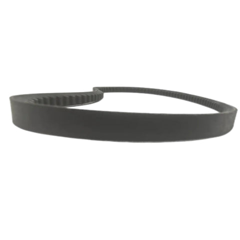 photo of jlm marine v-belt 57-13457 for mercruiser volvo omc 4.3l 5.0l 5.7l 7.4l 8.2l engines, black ribbed, curved partial loop