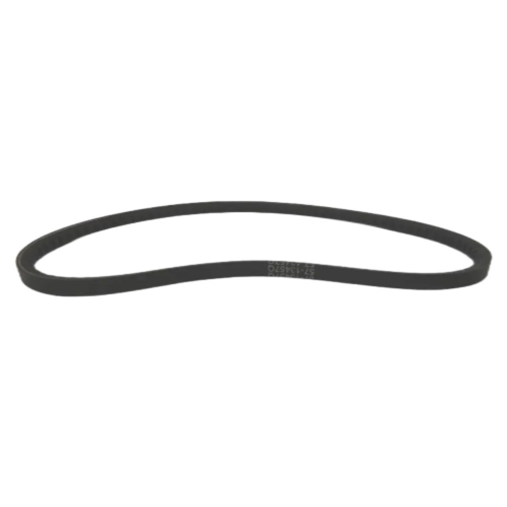 photo of JLM Marine v-belt 57-134570 for mercruiser volvo omc 4-3l Engines, black, slightly curved, smooth matte surface