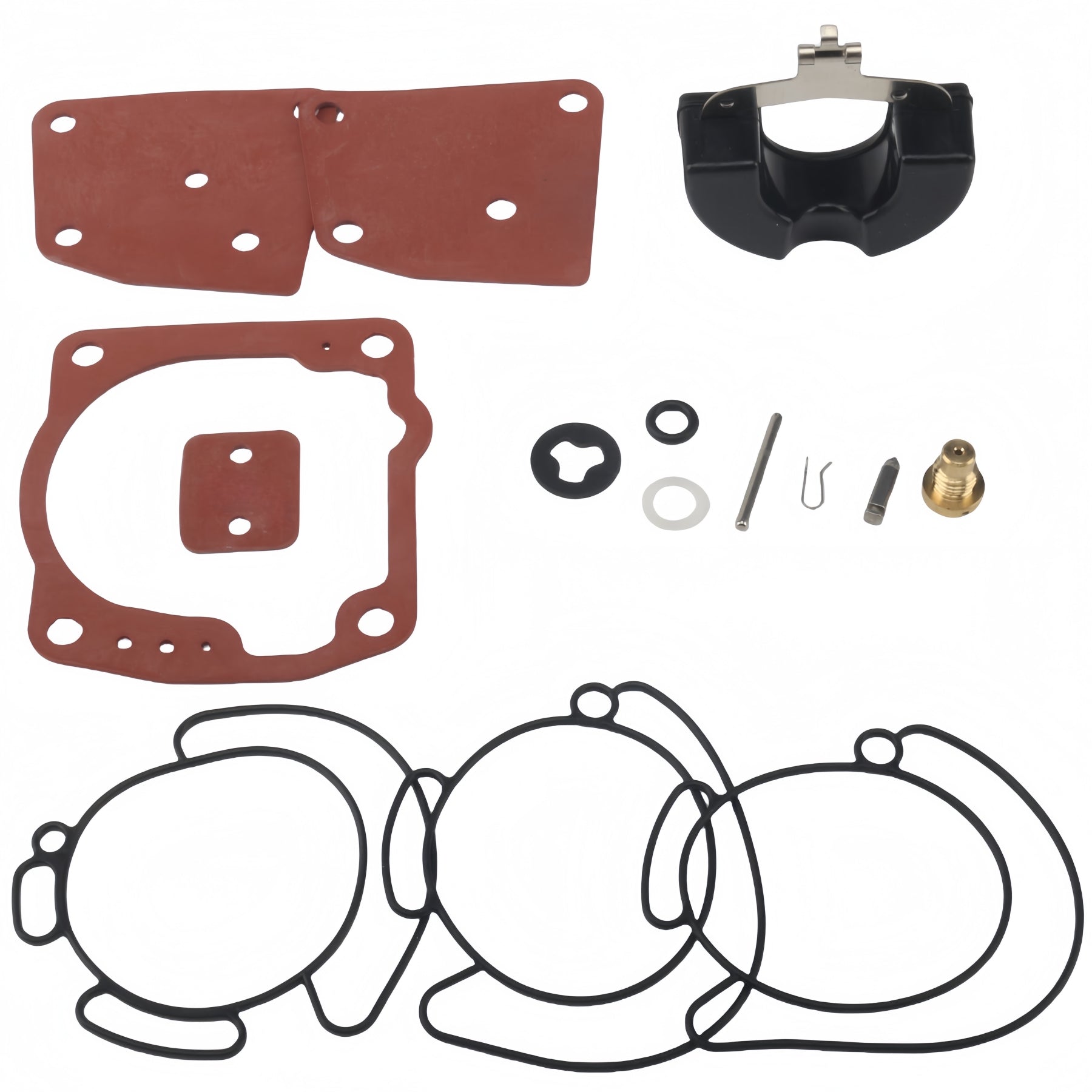 Carburetor Rebuild Kit for Evinrude Johnson 150HP, 175HP, 185HP, 200HP, 225HP, 250HP, 275HP, 300HP Models (0438996) 18-7247 - JLM MARINE
