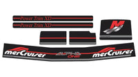 MerCruiser Alpha One Gen 2 Red Rams Decal Sticker Set - Professional Marine Engine Identification Kit