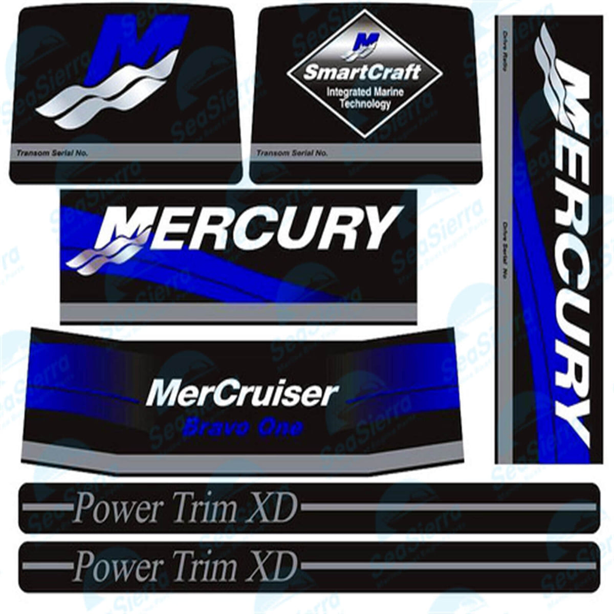 Rams Sticker Set – Fits Mercruiser Blue Bravo One(Replaces 37-15167A90)