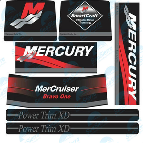 Red Rams Sticker Set – Fits Mercruiser Bravo One (Replaces 37-15167A90)
