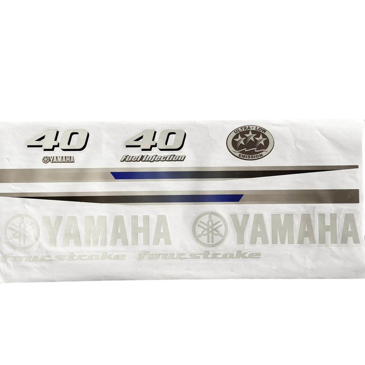 Yamaha 40HP Four Stroke Outboard Engine Decals Sticker Set – Fits Yamaha F40 Series