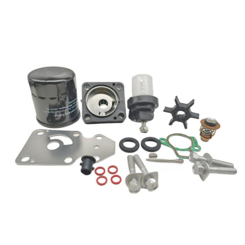 Water Pump Impeller Kit for Yamaha 9.9/15 HP (96-00), 9.9/15 HP (04+), F9.9 HP (05), T9.9 HP (05+), F15 HP (98-05) 63V-W0078-01 JLM Marine