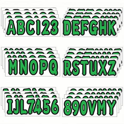 Boat Registration Numbers and Letters Stickers – Fits All Marine Vessels (Replaces OEM & Custom Registration Decals)