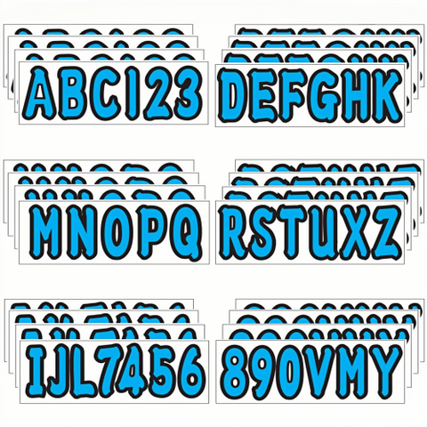 Boat Registration Numbers & Letters – Fits Marine Vessels (Multiple Brands Available)