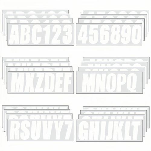 Boat Registration Number & Letter Stickers – Fits All Boats & Watercraft (3-inch USCG Compliant)