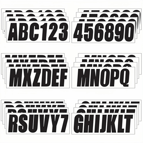3" Boat Registration Numbers and Letters Sticker Decals – Custom Personalized DIY for Boats & Personal Watercraft