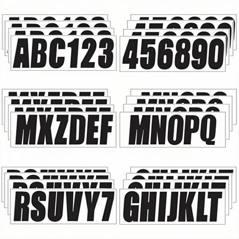 3" Boat Registration Numbers and Letters Sticker Decals – Custom Personalized DIY for Boats & Personal Watercraft