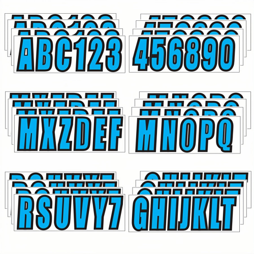 3" Boat Registration Numbers and Letters Sticker – Fits All Boats & Personal Watercraft