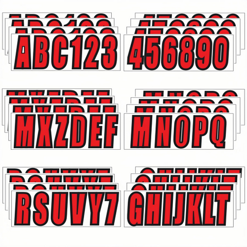 Boat Registration Number Decals – Fits All Watercraft & Jet Skis (Meets USCG Requirements)