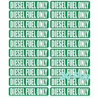Diesel Fuel Only Stickers – Pack of 20 Weatherproof Labels