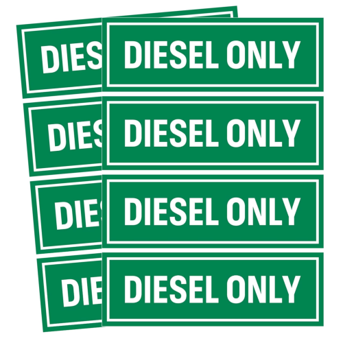 Fuel Tank Gasoline Only Stickers – Fits Multiple Vehicle Applications (Replaces OEM Fuel Labels)