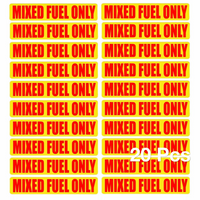 Mixed Fuel Only Stickers – Fits Outboard Motors, Fuel Tanks & Gas Cans (20 Pack)