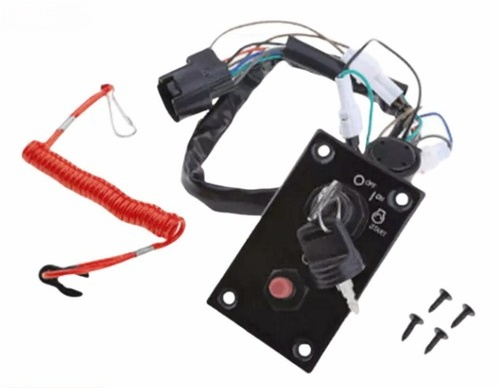Single Ignition Key Switch Panel – Fits Suzuki Outboard Engines (Replaces 37100-96J24, 37100-96J27)
