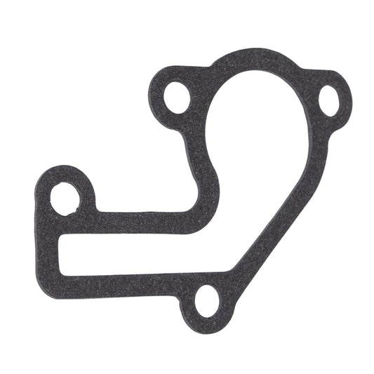 photo of jlm marine thermostat gasket 6f5-12411-01 for yamaha 2 stroke 9-9-55 hp with circular holes and irregular s-shaped curve
