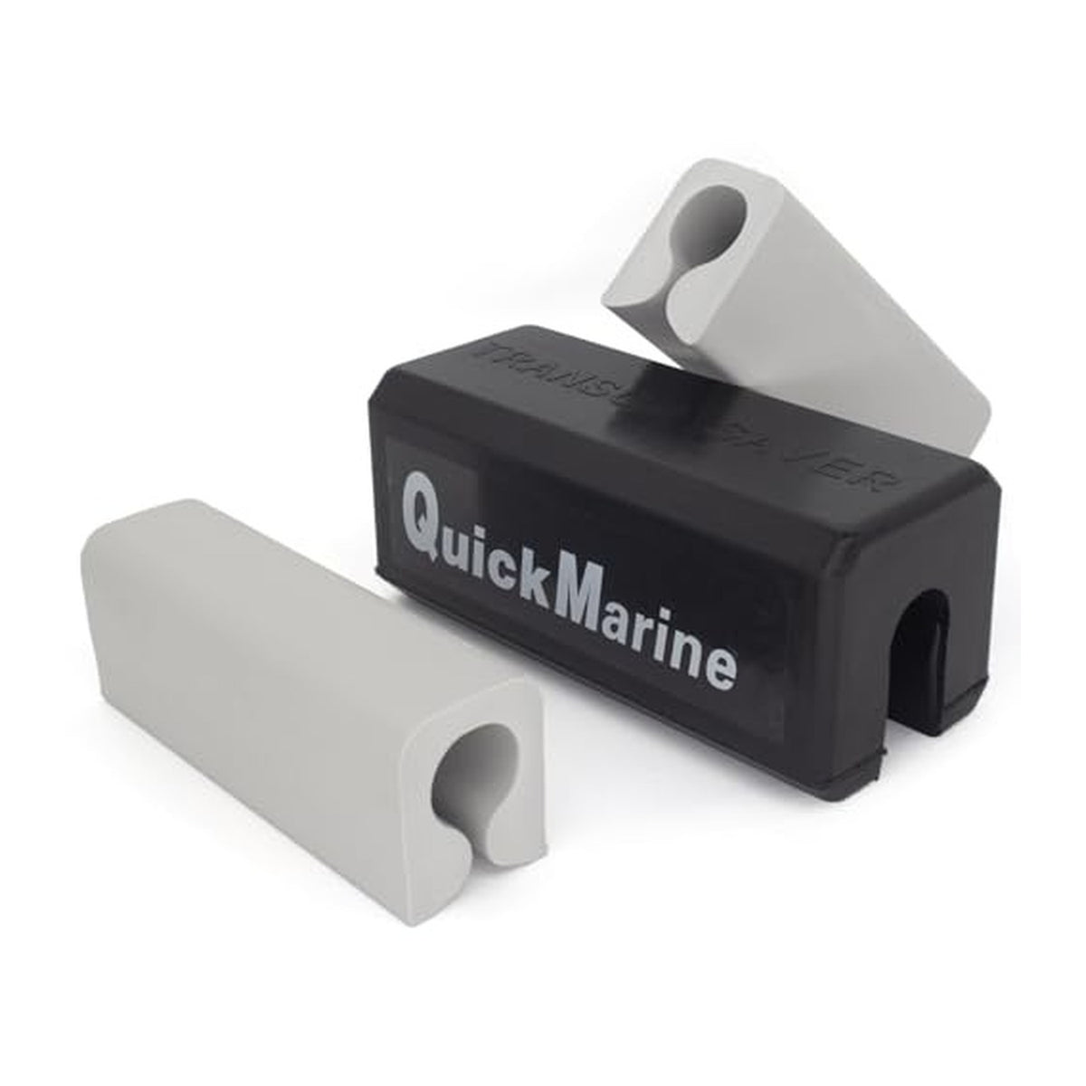 Single Ram Transom Saver Kit – Black Rectangular Body + 2 Grey Trailering Motor Locks – Fits Yamaha/Mercury/Honda/Suzuki