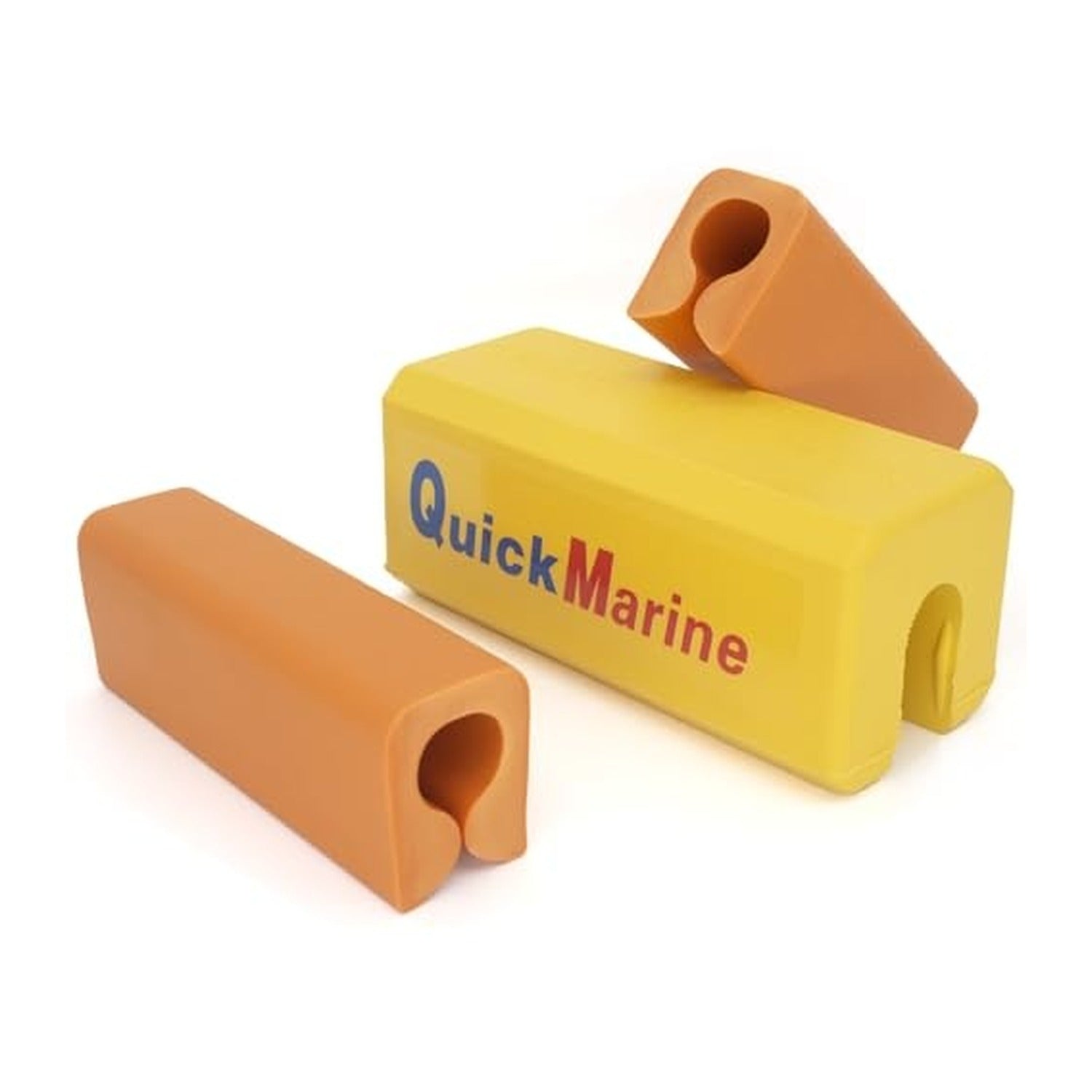 Single Ram Transom Saver Kit – Yellow Rectangular Body + 2 Orange Trailering Motor Locks – Fits Yamaha/Mercury/Honda/Suzuki