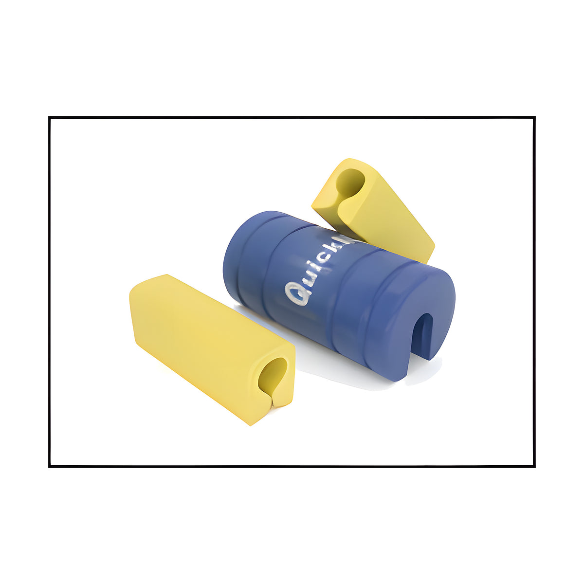 Cylinder Round Transom Saver Kit – Blue + 2 Motor Locks – Fits Single Ram Outboards