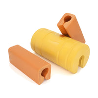 Cylinder Round Transom Saver Kit – Yellow + 2 Motor Locks – Fits Single Ram Outboards