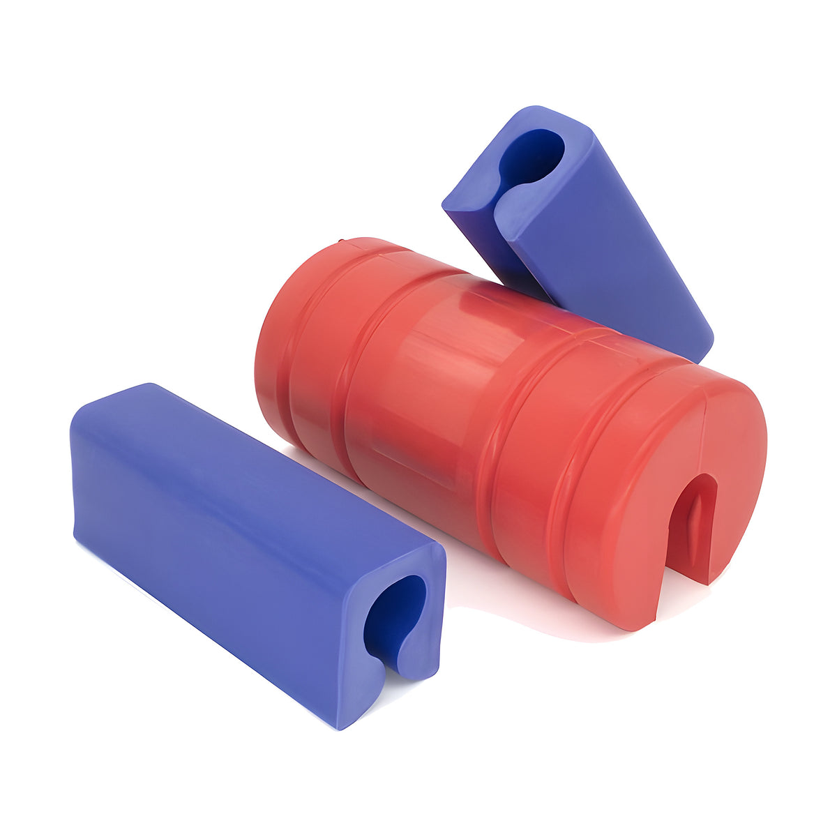 Cylinder Round Transom Saver Kit – Red + 2 Motor Locks – Fits Single Ram Outboards
