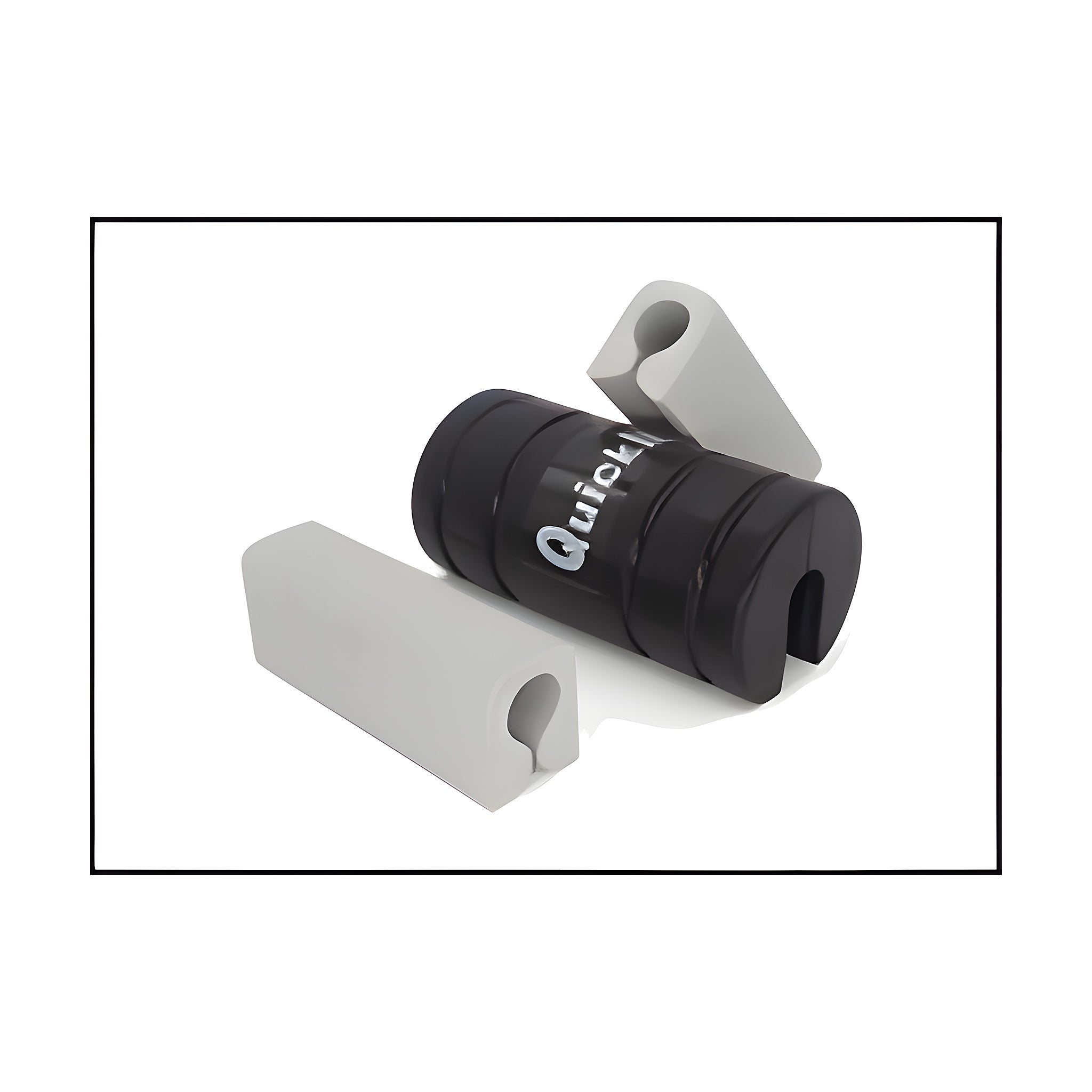 Cylinder Round Transom Saver Kit – Black + 2 Motor Locks – Fits Single Ram Outboards
