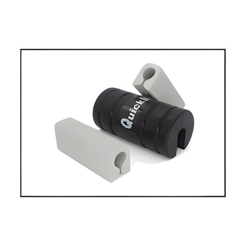 Cylinder Round Transom Saver Kit – Black + 2 Motor Locks – Fits Single Ram Outboards