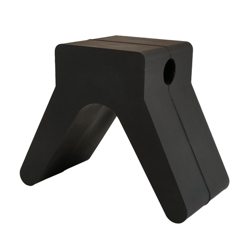 V - Style Boat Trailer Bow Stop – Polyurethane 2" Base Width, 4" V - Span (Mounting Hole: 1/2") - JLM Marine Boat Parts Limited