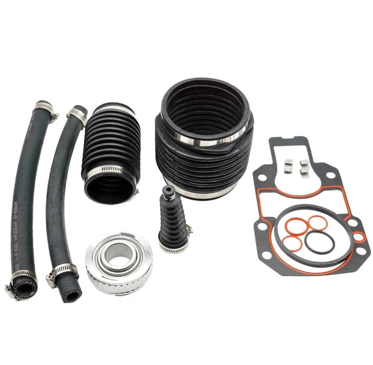 U-joint and exhaust bellows included in MerCruiser transom seal kit 30-803097T1 replacement for Alpha One Gen I sterndrives