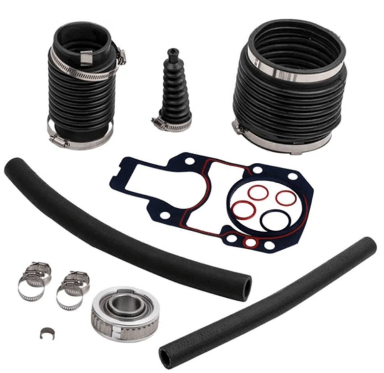 MerCruiser 30-803097T1 aftermarket transom seal bellows kit complete with all hardware for Gen I sterndrive rebuild